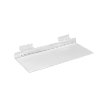 250x100mm Slatwall Acrylic Shelf