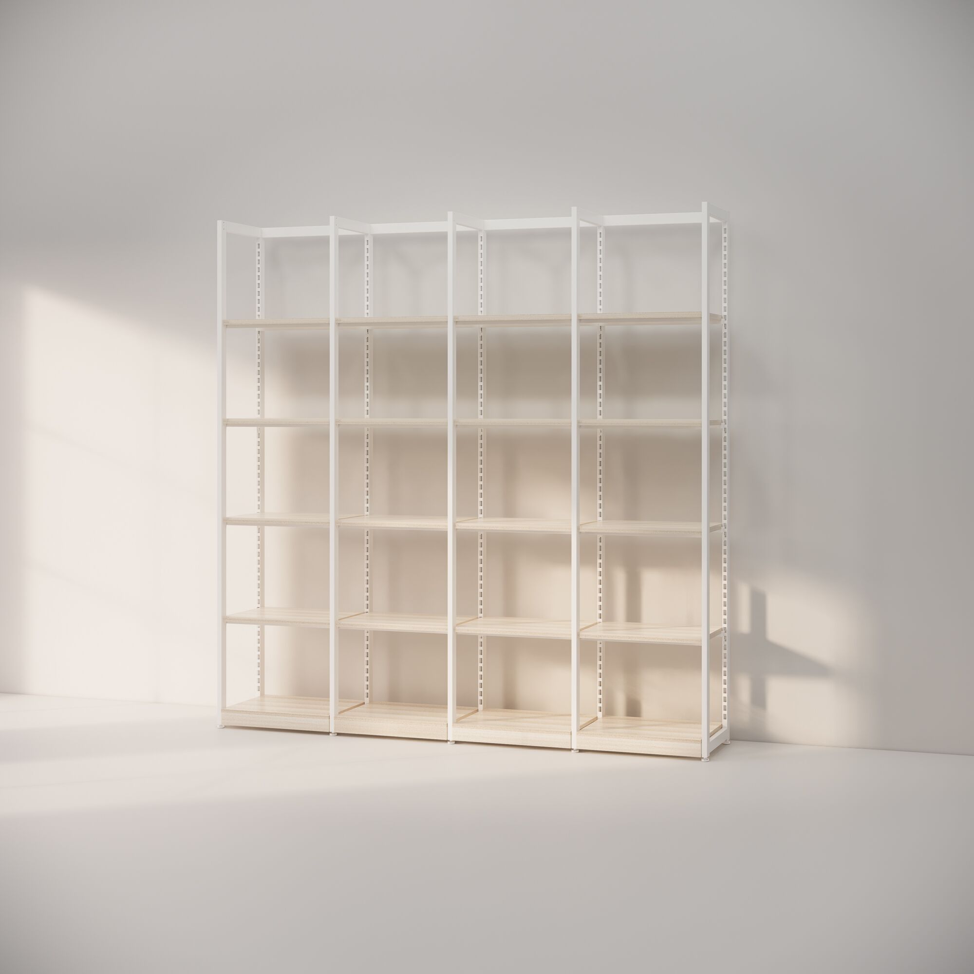 Retail Shelving - UniSlot™ Cube Kit B - Adjustable Shelving Display - 2460mm H