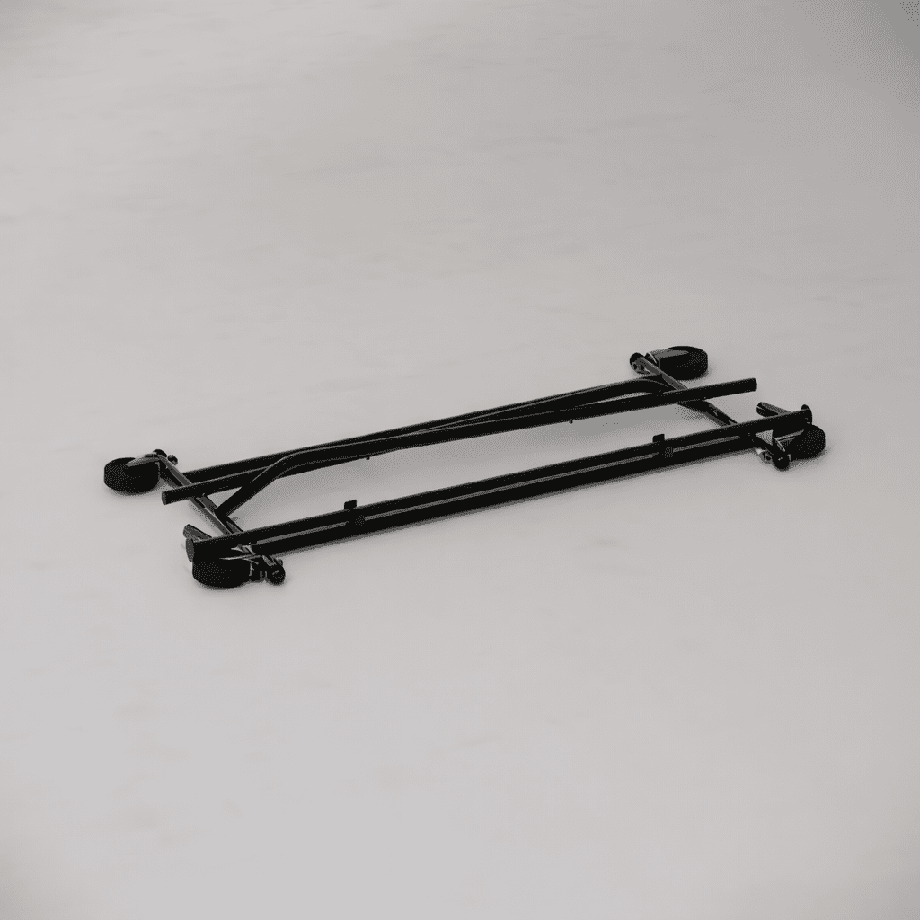 Collapsed Black Travellers Rack
