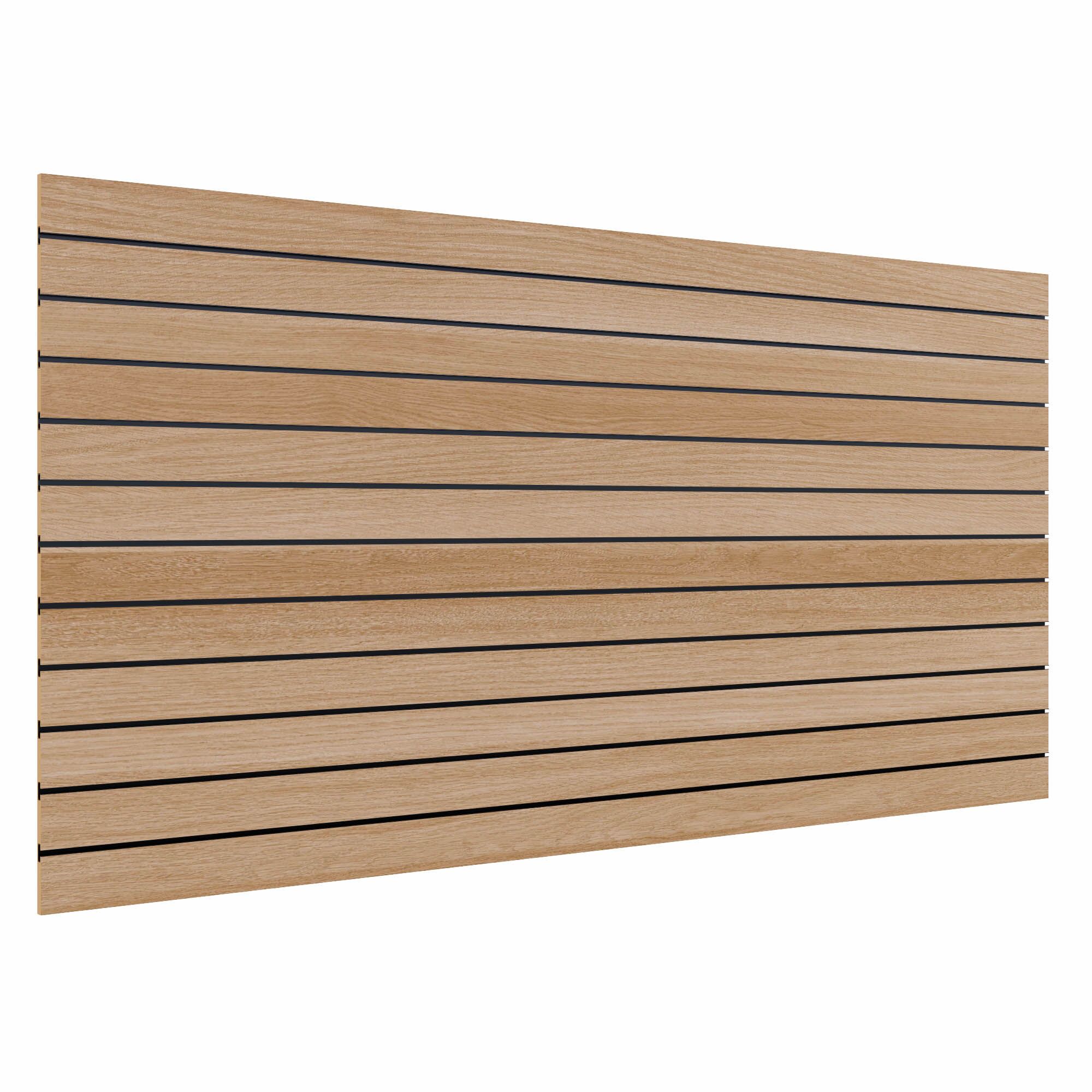 Slatwall Timber Panel - 100mm Centres - 2400mm W x 1200mm H