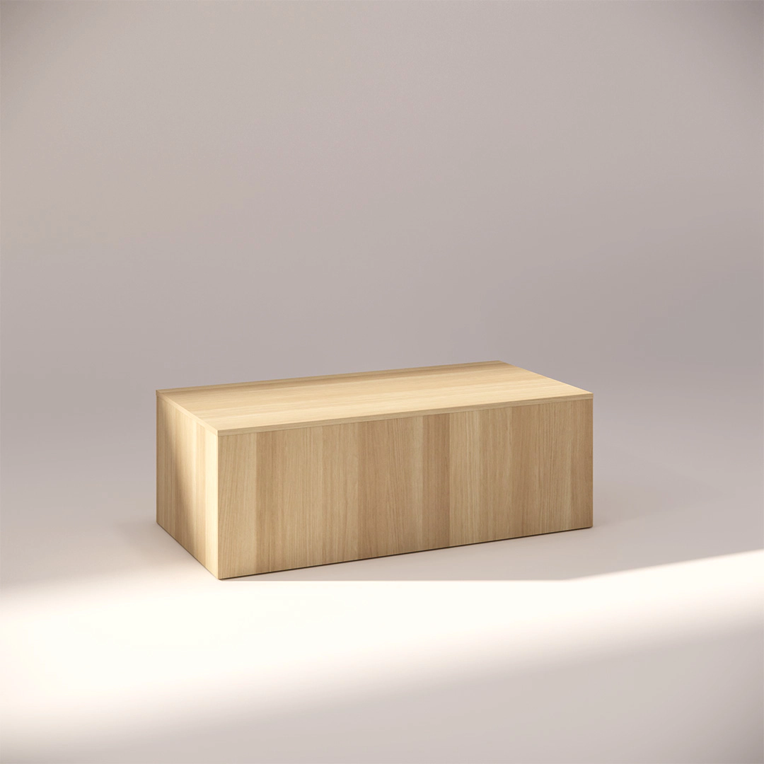 Native-Oak-Rectangular-Display-Pedestal-400mm