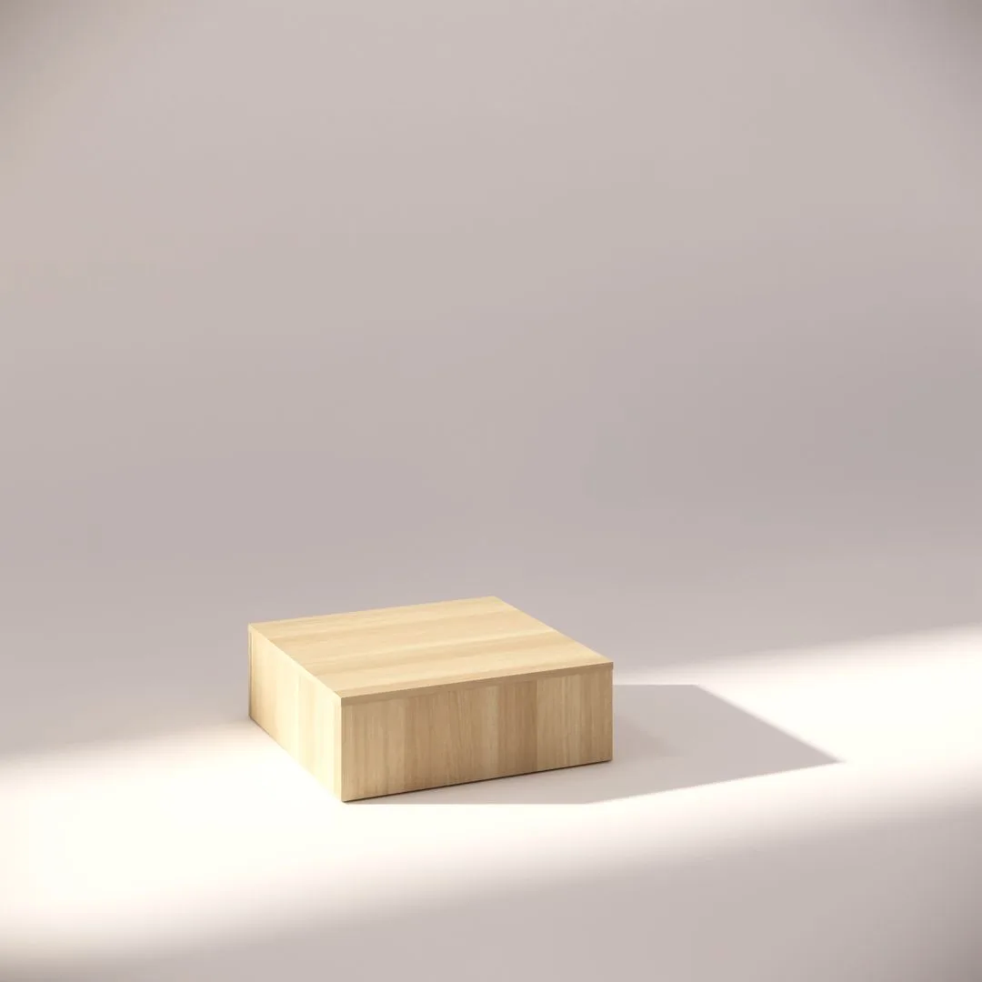 small native oak display pedestal 200mm