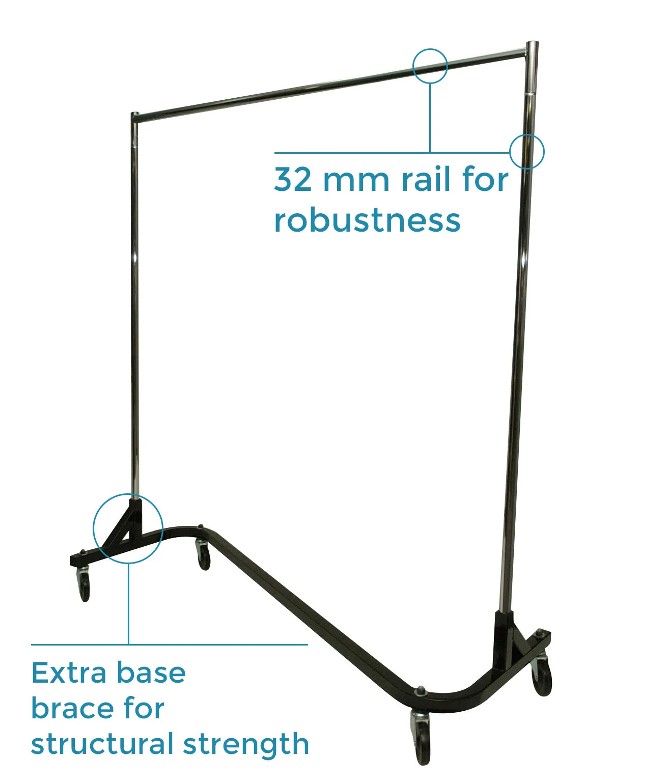 Heavy Duty Z Rack with Lockable Castors