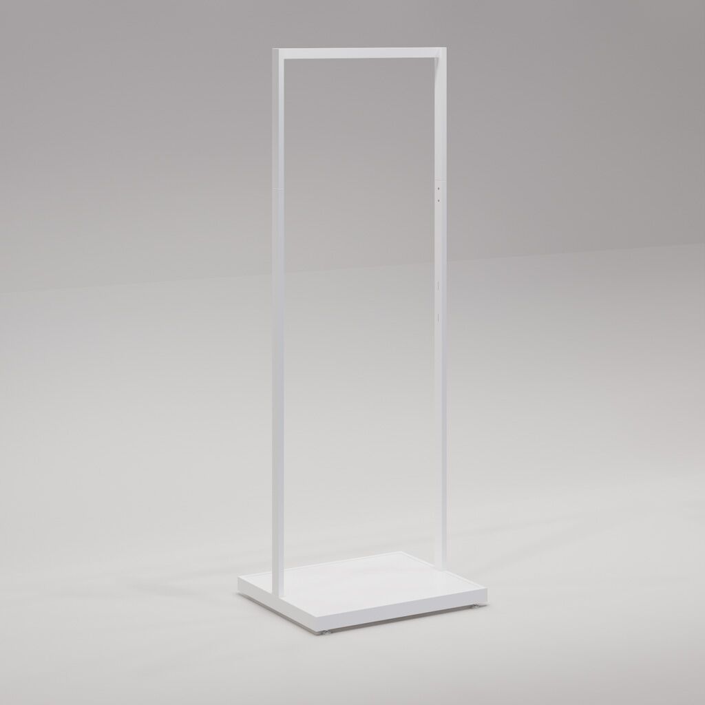 Retail Clothing Rack - UniSlot™ Linear Rack with Inset Base - 1690mm H - Image 2