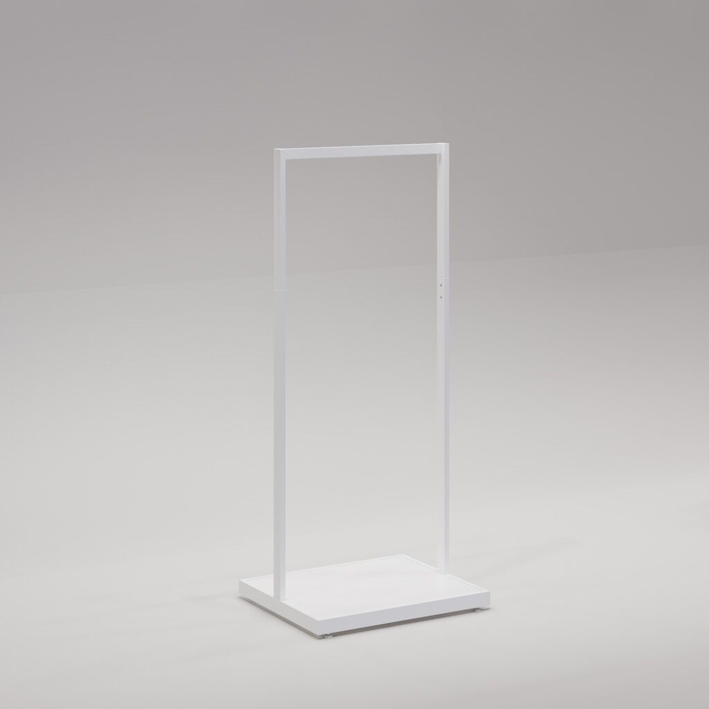 Retail Clothing Rack - UniSlot™ Linear Rack with Inset Base - 1390mm H - Image 2